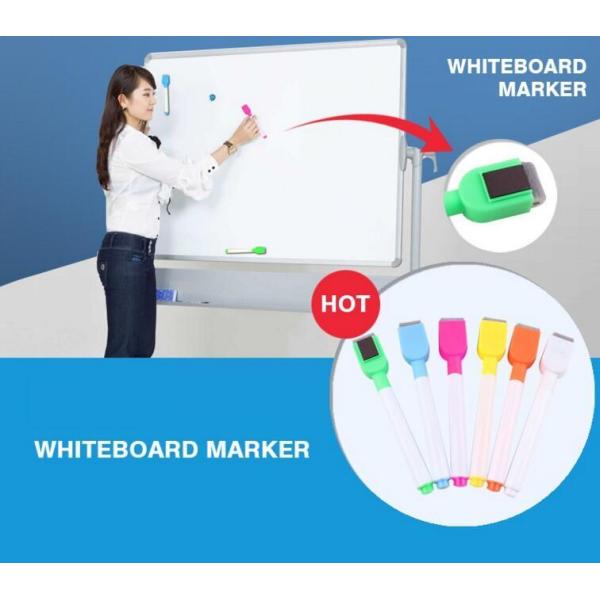 Hot sale Dry Erasable whiteboard marker pen with brush, hot sale refillable whiteboard markers