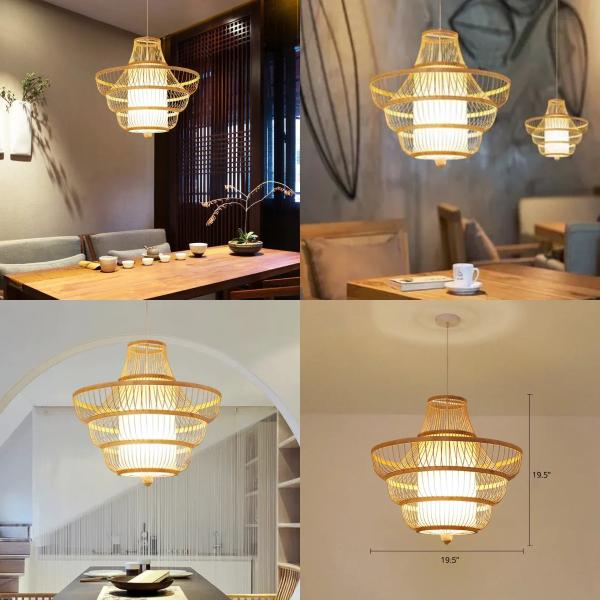 Fabrica Dormitorio Sala de estar Montar ventilador de techo LED / ventilador de techo de ratán con luz