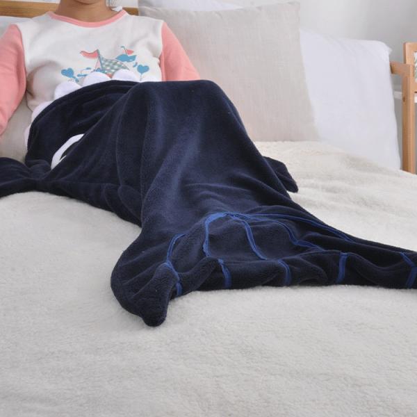 Soft Cuddly Animal Tail Blanket Kids Wearable Flano Cozy Plush Fleece Blanket