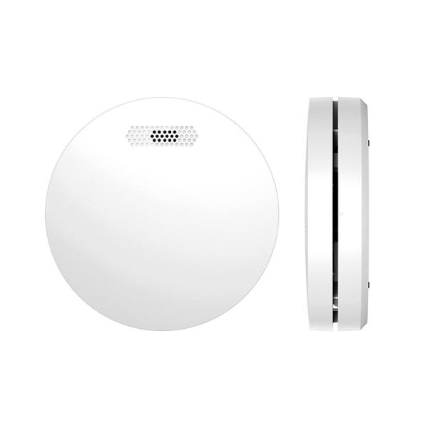 White Round Tuya Wifi Smart Smoke Detector Sensor Fire Smoke Detector Alarm