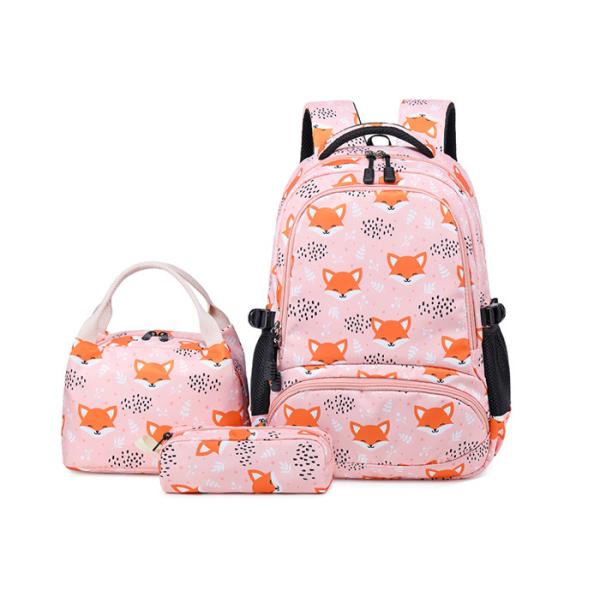Pink Fox Children School Bag