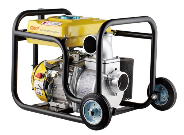 7m Suction Gasoline Powered Water Pump , High Pressure Irrigation Pumps GF168FE
