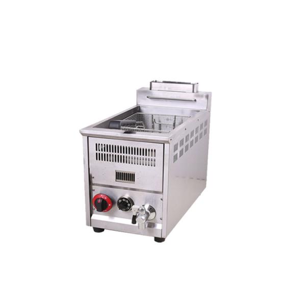 single gas deep fryer 8l gas deep fryer with temperature for restaurant