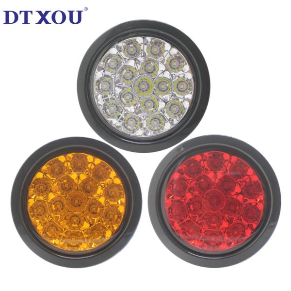 Cheap price 4'' round truck led tail light 12V/24V/10-30V
