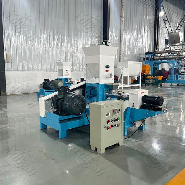 Stainless Steel Fish Feed Pellet Machine with 100-2000 kg/h Capacity and Automatic Feeding for Pet Food Extrusion