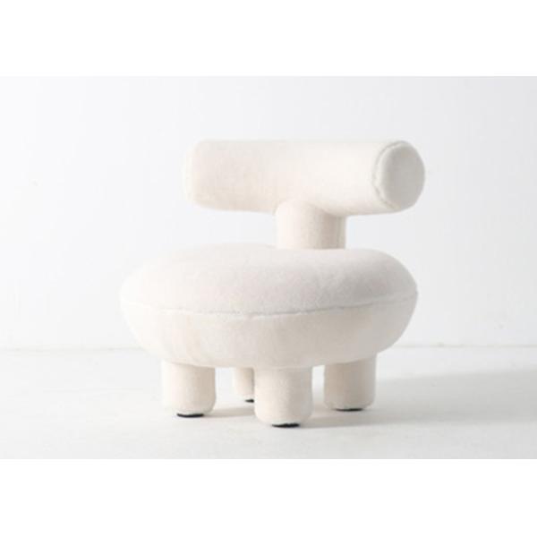 Minimalist Modern Dining Chairs Upholstered Wool Fabric Living Room Lounge Chair