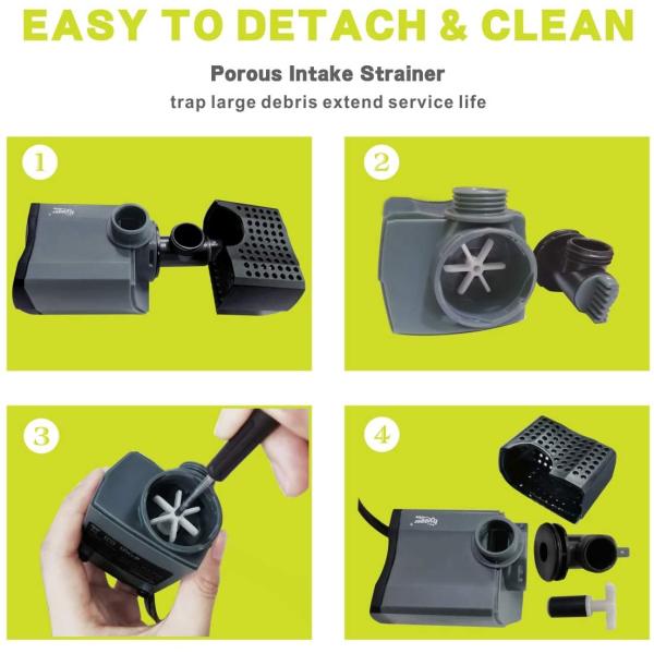 Hygger 80 GPH Adjustable Submersible Water Pump