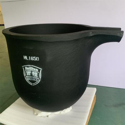 SiC Silicon Carbide Graphite Crucible Customized For Non Ferrous Metal Smelting