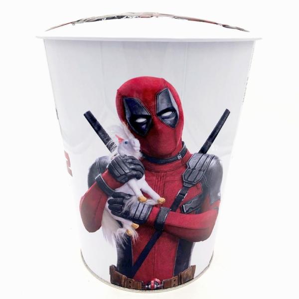 DADI 170oz Custom Printed Metal Popcorn Bucket Tins Metallic Christmas Snack Tins