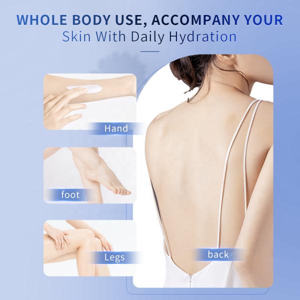 Crème pour le corps blanchissante au beurre de karité et au lait