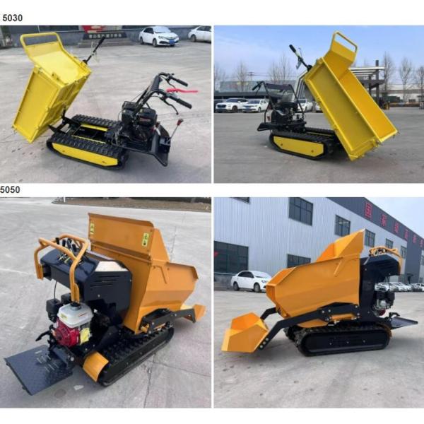 Dumper 300kg 500kg 1000kg Crawler одиночного следа цилиндра резинового мини