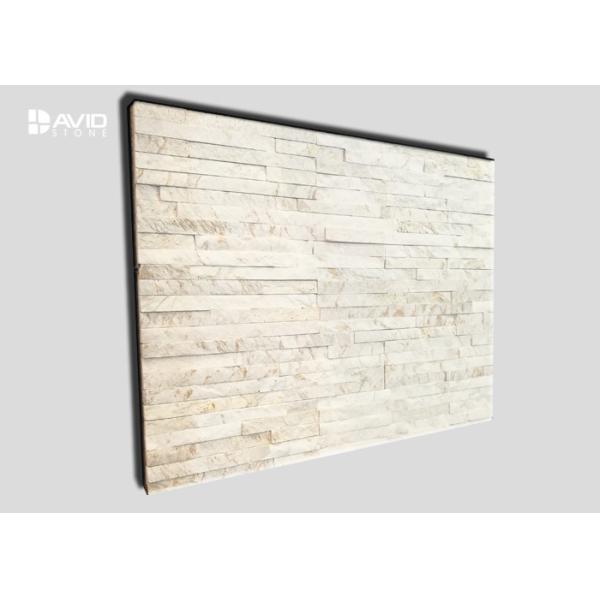 White Marble Cultured Stone Veneer Panels For Interior And Exterior Decor