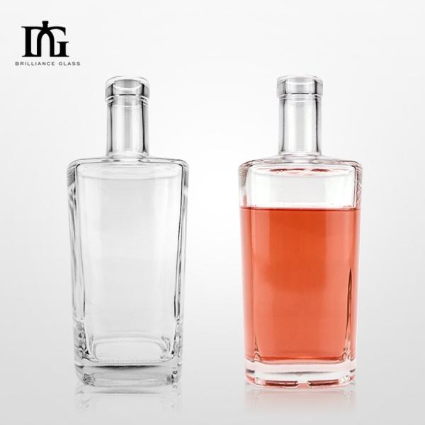Cap Type Cork Screw Both 750ml Glass Liquor Bottle for Whiskey Gin Vodka Spirit Wine