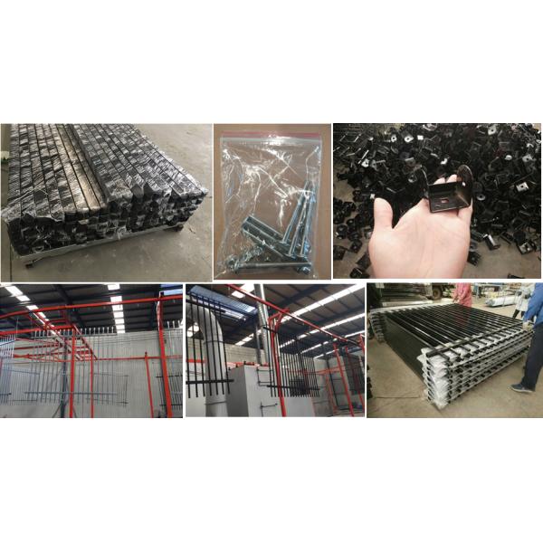 2 Rail Steel Fence With 1” Picket 1 ¾” Rail Of The Fence Panel And 2 1/2” Posts