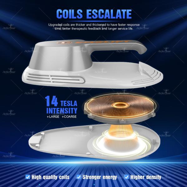 14 Tesla EMS Скульптор тела с 4 ручками Белый или Черный 100-230В напряжение