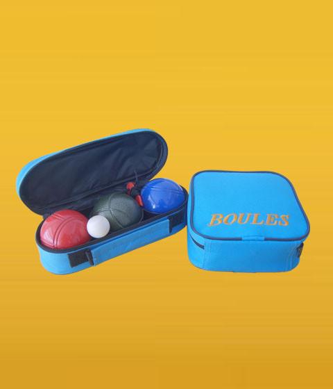 sell/wholesale/retail color petanque boules set,iron ball,petanca,3 pcs in nylon bag
