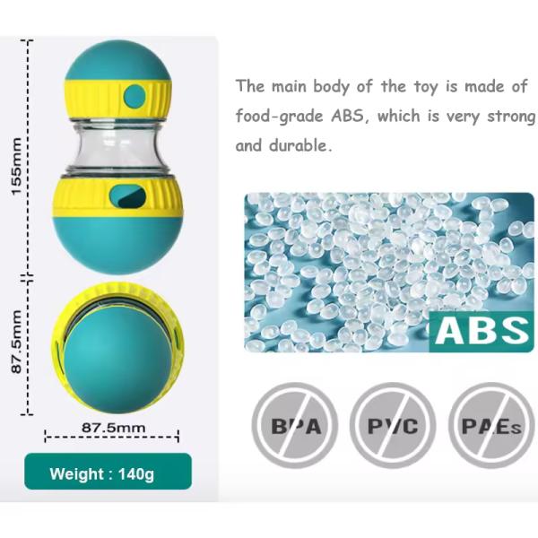 Slow Leaking Pet Toys Plastic Dog Treat Dispensing Ball Puzzle Exercise