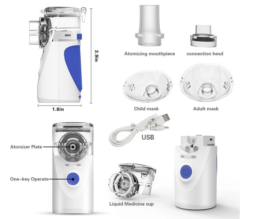 Машина Nebulizer сетки PVC перезаряжаемые батареи медицинская