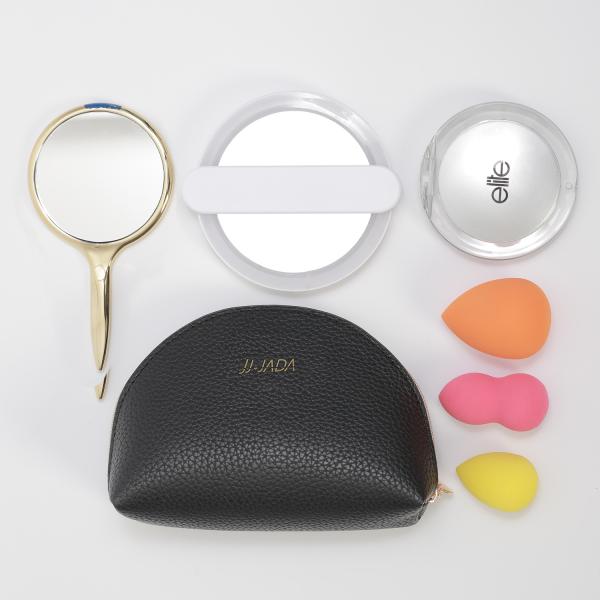 New Design Waterproof Cosmetic Bag Black Brush Makeup Pouch Bag Custom Logo Cosmetic Travel Toiletry Bag