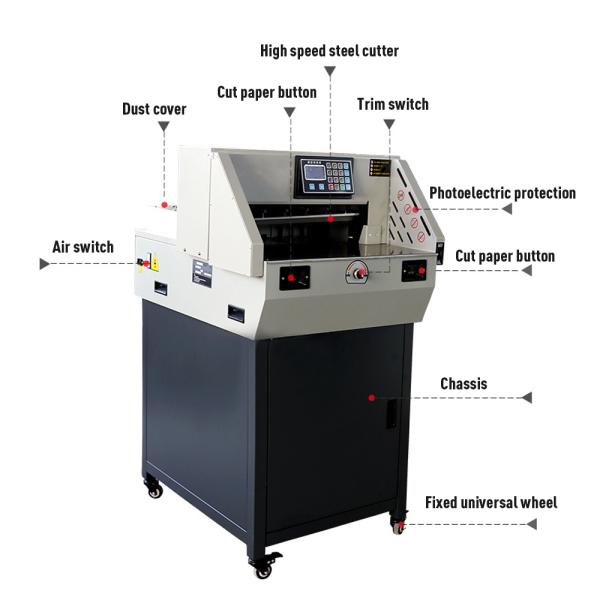 Excellent 3 moteurs A4 guillotine bureau électrique coupe-papier pour la coupe de précision