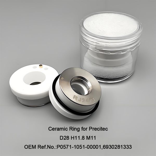 Laser Ceramic Nozzle Holder Ring KT B2 Con D28*H11.8*M11*0.75 New 3000W Competitive Price for Precitec