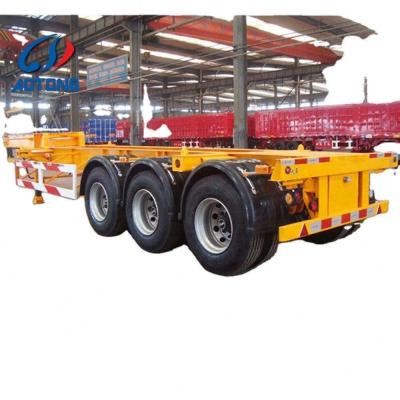 Fuwa Bpw semi-reboque esqueleto com eixo opcional de 40 pés e 3 eixos para transporte de contentores