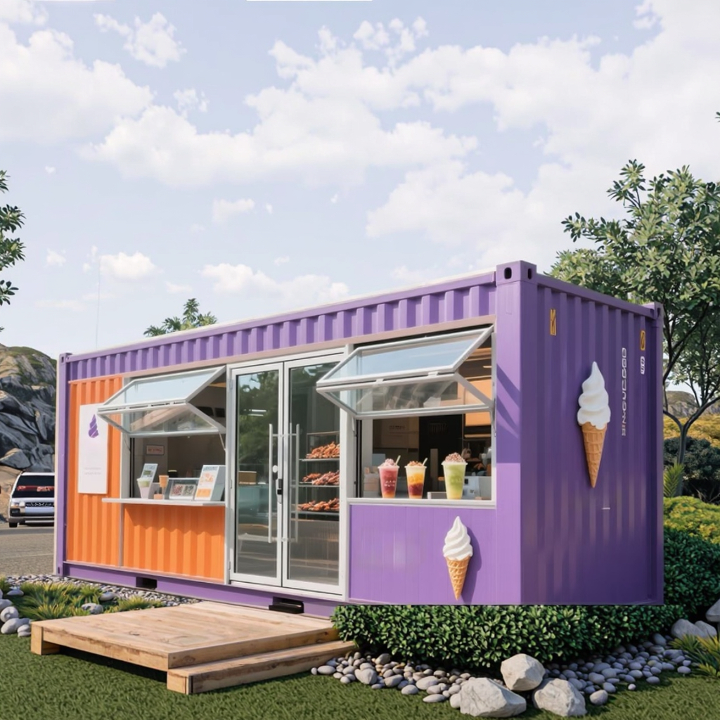 Luxury Modern Portable Container House Expandable 2-Bed Mobile Shipping Wooden & Steel Construction Extendable Sandwich Panel