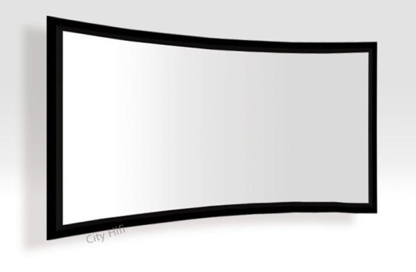 Made In China 120 Inch Full HD Manual Curved Fixed Frame Projection Screen 16:9 Ratio