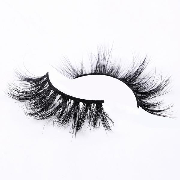 3D Fluffy Faux Mink Lashes , Natural Black 20mm Individual Lashes