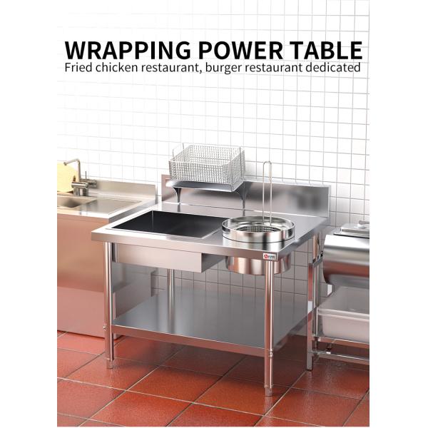 AM-WPT80 Стол для упаковки куриной/фруктовой или мясной/хлебной продукции из нержавеющей стали для кухонных изделий