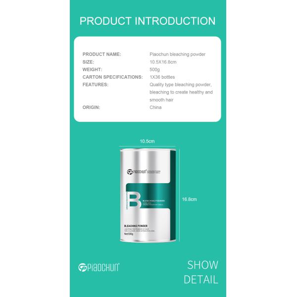 Safe and Ammonia-Free Hair Bleaching Powder Professional-Grade for All Hair Types Achieve Up to 8 Degrees of Hair Dyeing Effect