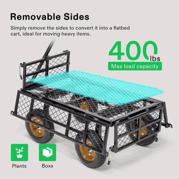 ODM Four Wheel Collapsible Utility Cart Versatile For Indoor Or Outdoor