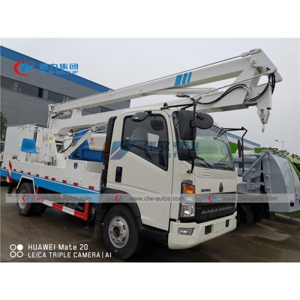 mètre Cherry Picker Truck de 90km/h SINOTRUK HOWO 14