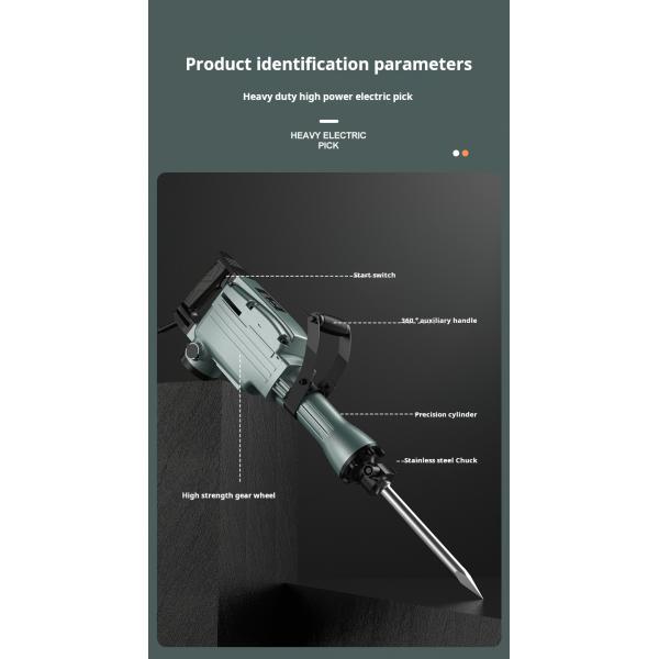 1600 Вт высокая мощность двойной цели удар бетонные сверла электрический вращающийся молоток