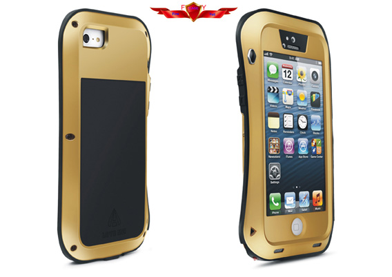Aluminum Dirtproof/Shockproof/Waterproof With Gorilla Glass Iphone 5 5S Cases