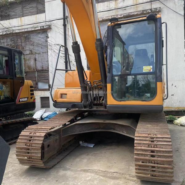 Venta a bajo precio de excavadora y máquina de gancho Sany SY135 de segunda mano de tipo de vía hidráulica original