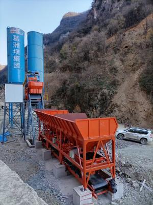 OEM Aggregate Batching Dry Mix Concrete Plant HZS90 Twin Shaft