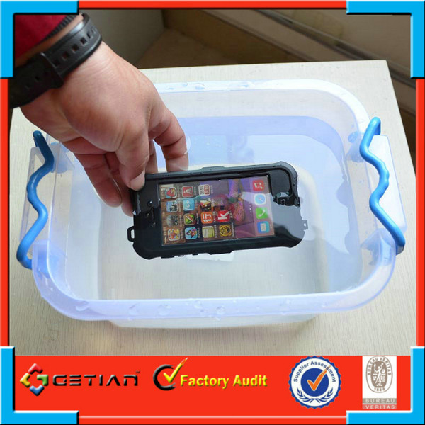 Caso protector fuerte de la prenda impermeable del iPhone 5s/cubierta resistente de agua