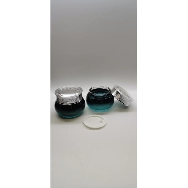 Шариковый стеклянный опарник для крема для лица 50 граммов роскошного дизайна