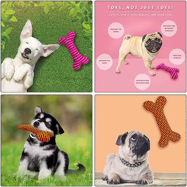 Косточка игрушки плюша любимца ISO9001 сформировала 15cm*5.5cm с Squeaker