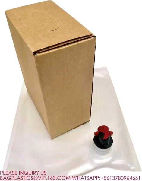 Wine Bag-In-Box Kits Eco-Friendly Juice Bottle Alternative Store Pouch, Coffee, Cocktail