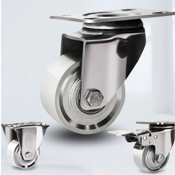  Manufacturing Casters  Medium Heavy-duty Steel Casters Sus 304 Solid Steel Wheels Corrosion-resistant Casters