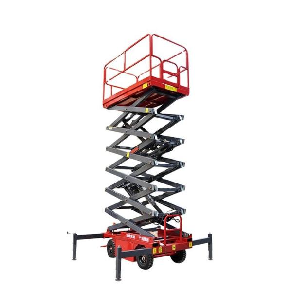 500KG Mobile Platform Lift 9m Scissor Lift For Outdoor Building Aerial Work