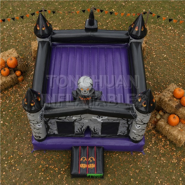 Commercial Halloween Haunted Castle Inflatable Bounce House for Holiday Festivals Event Rentals and Family Entertainment Centers