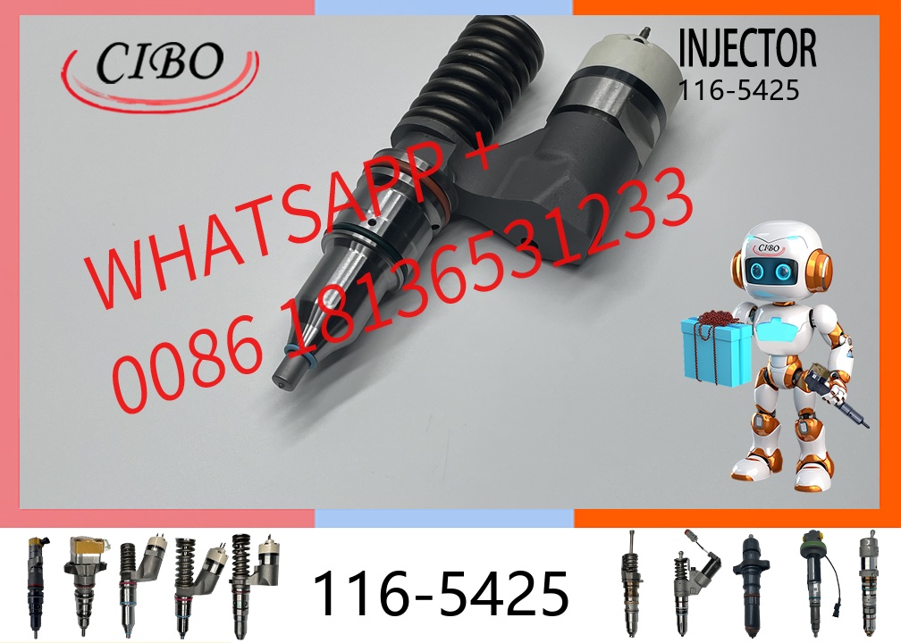 original 116-5425 Common Rail Diesel Fuel Injector Assembly for C10 C12 E345B Excavator Engine 1165425 10R1258 161-1785 203-3464 Auto Parts Injector original new injector