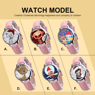 25g Children'S Analog Watch , 38mm Dial Leather Band Quartz Watch