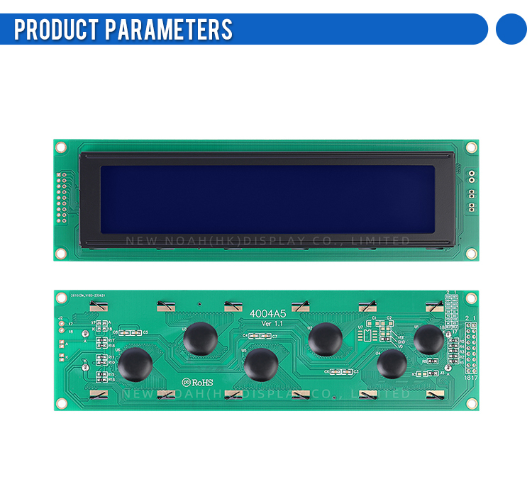 Blue Film White Letters 4004A5 Character Display Screen 4X40 4004 ST7066U LED Backlit Character Screen