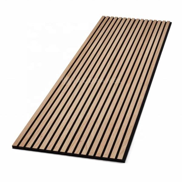 Acoustic Wood Slat Wall Panels with Foam for Interior Wall Decor,Suitable for Living Room, Bedroom, Kitchen & Offices