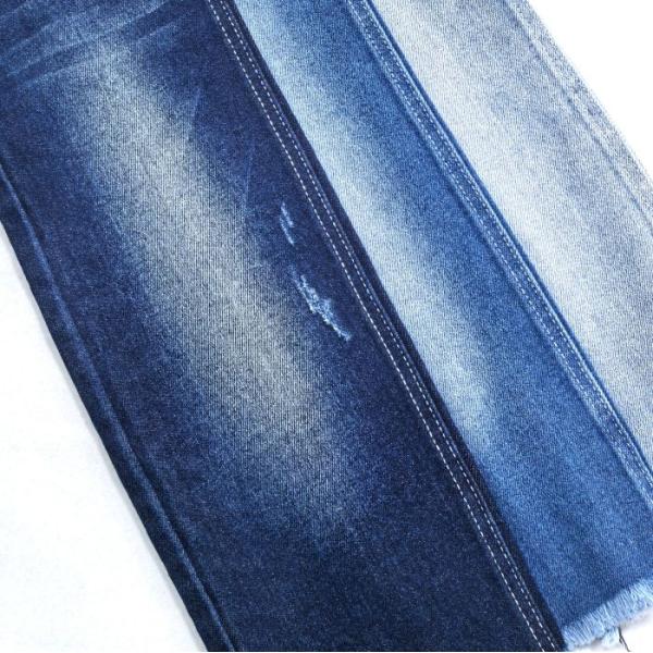 180cm Width Super Soft Right Twill Dual-core Stretch Blue Denim Fabric 10 oz JSD3078 for All Seasons