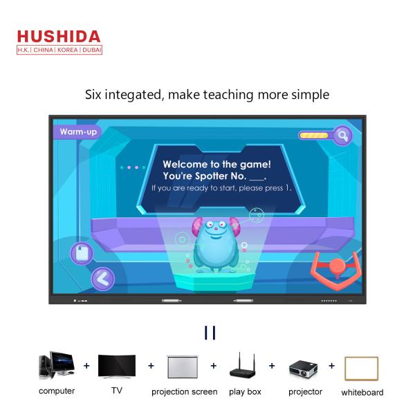 86 1080P Interactive Touch Screen Monitor Android System 10 Points Touch 50/60Hz